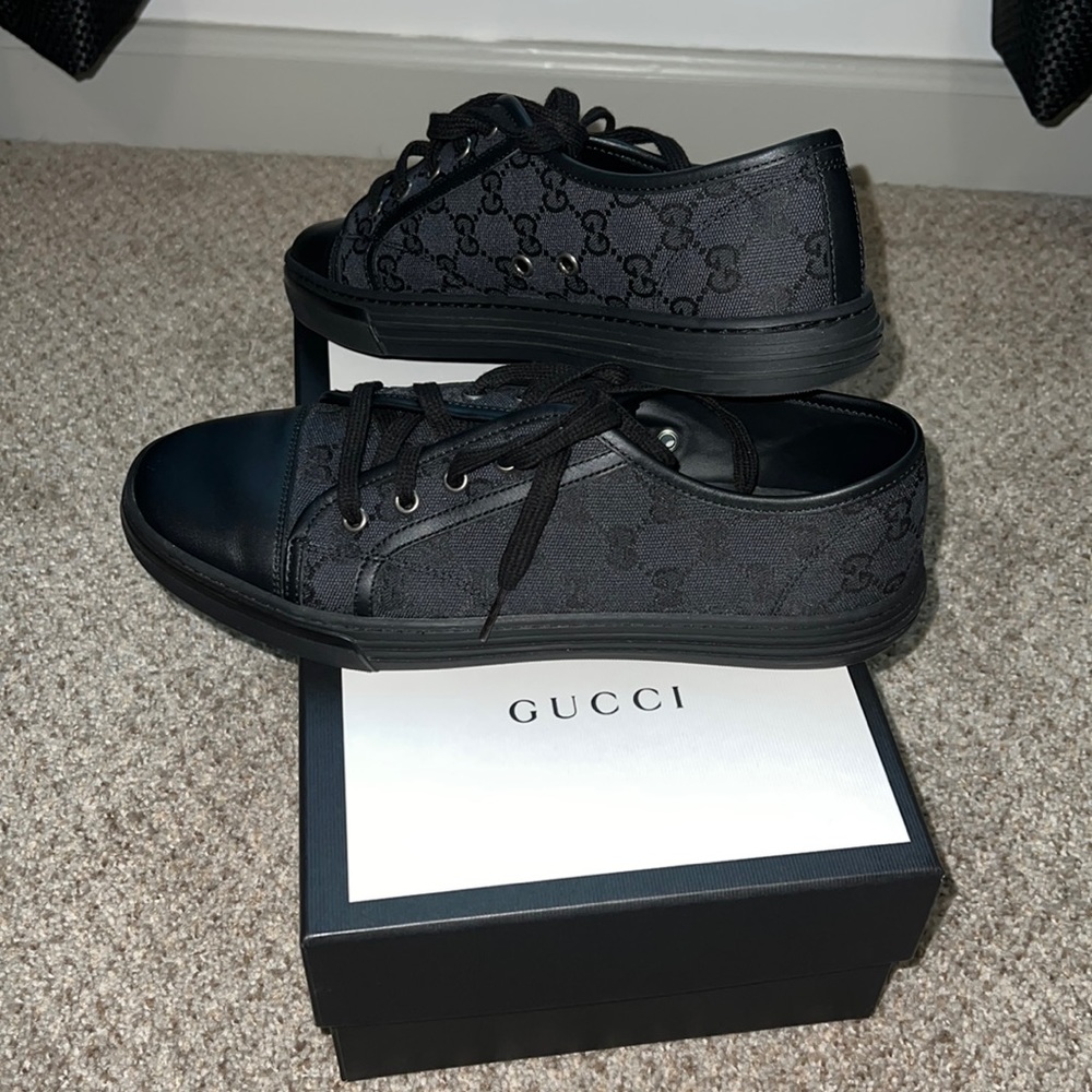Gucci Low top GG/ Miro Soft Nero (Black) size 41